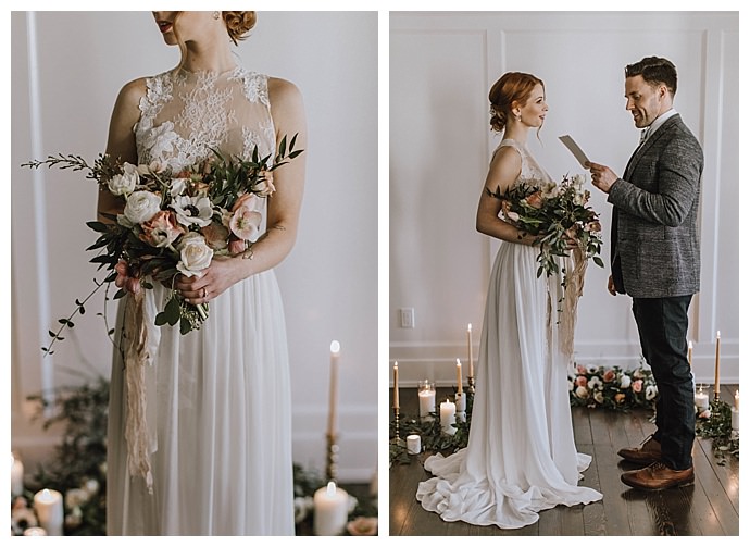 wedding ceremony floral garland