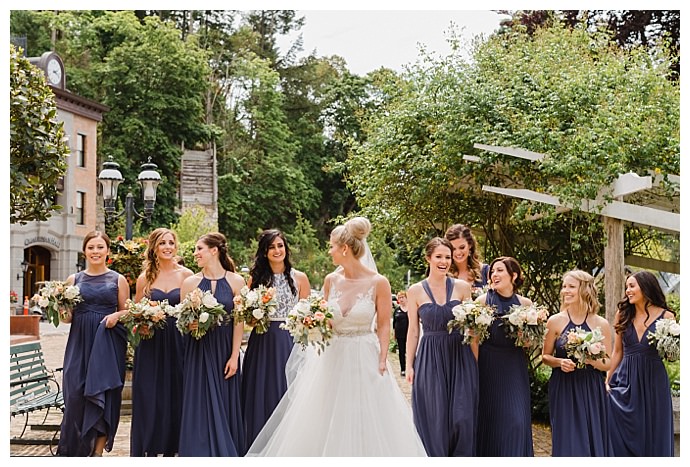 navy bridesmaids dresses