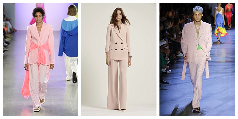 Pink Pastel Suits NYFW Trends