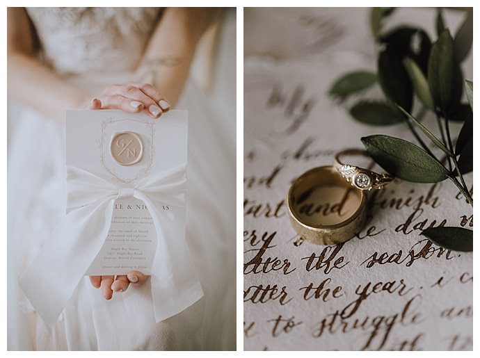 wax seal wedding invitations