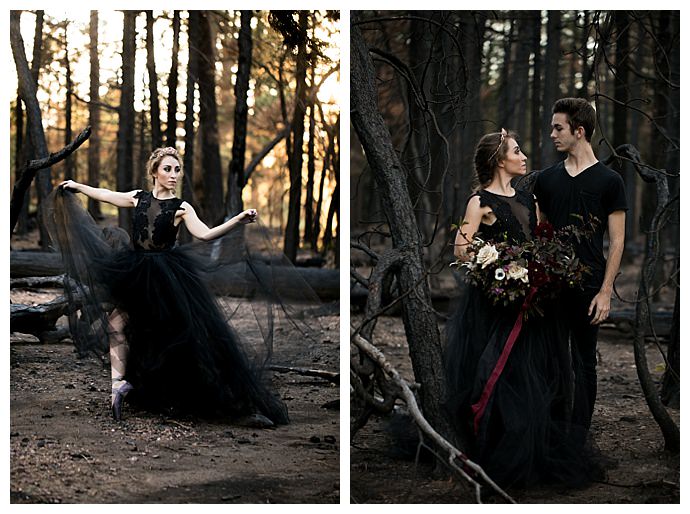 Moody Jewel-Toned Halloween Wedding Inspiration Shoot - Love Inc ...