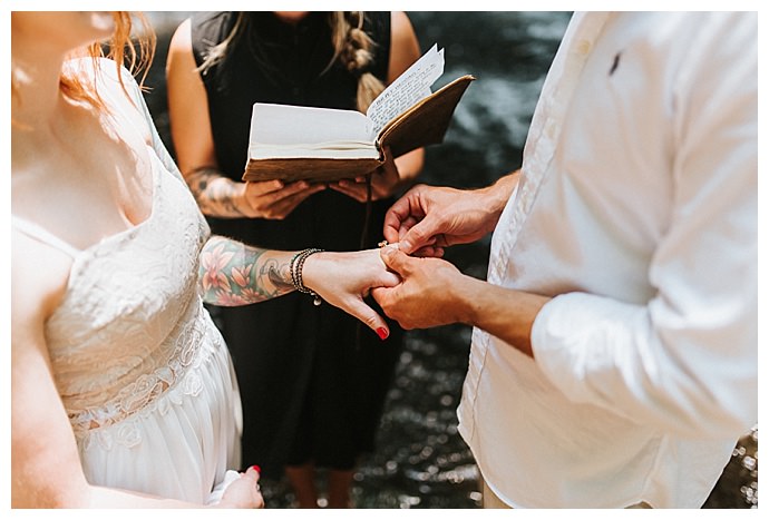 waterfall elopement