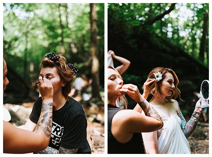 waterfall elopement