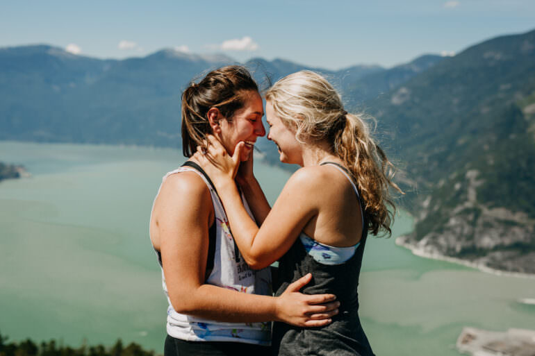 surprise mountaintop proposal