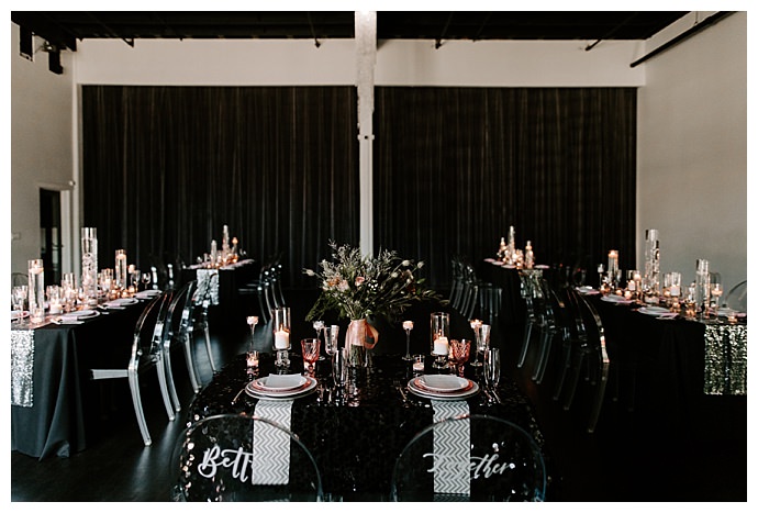 industrial black and pink styled shoot