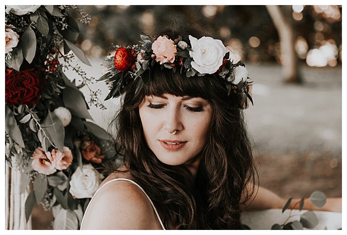 fall floral crown