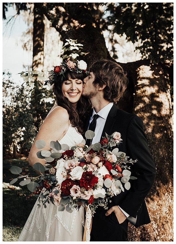 Lush fall wedding, Fall floral wedding PNW