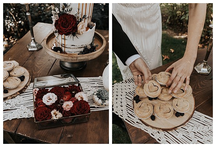 mini wedding pies