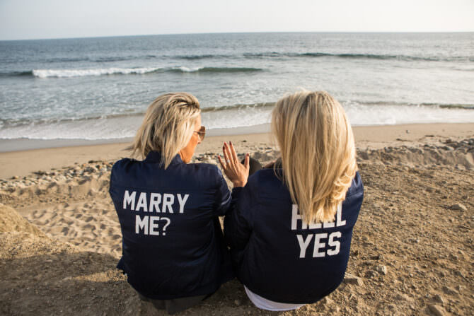 beach wedding proposal