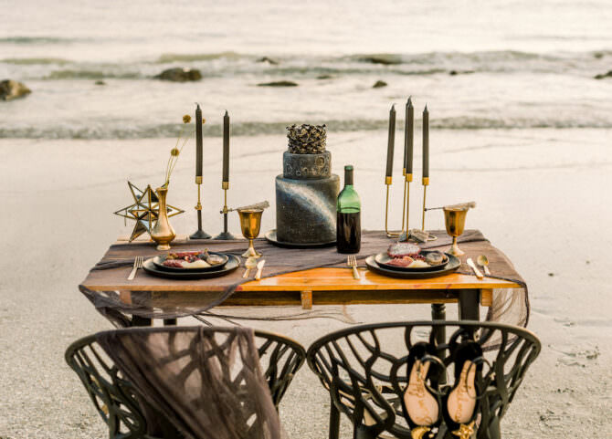 celestial goth wedding inspiration