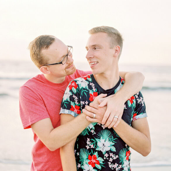 sunrise beach engagement