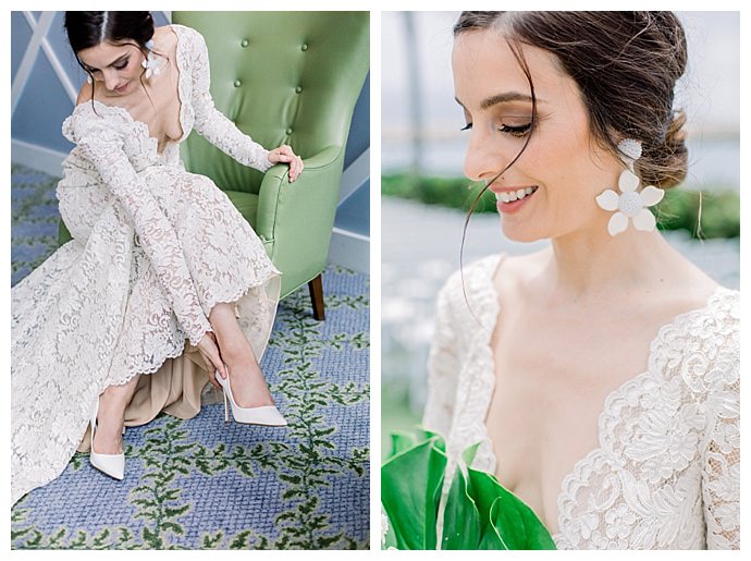 lace long sleeve wedding dress