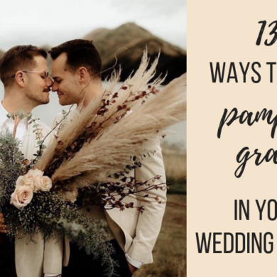 pampas grass wedding ideas