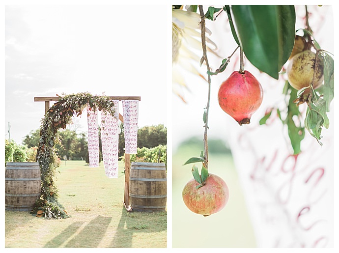 ceremony arch decor