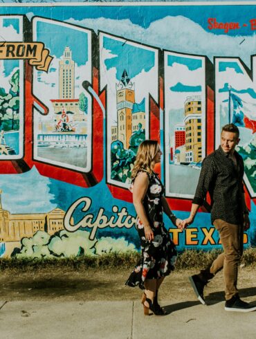 Austin Street Art Engagement Shoot