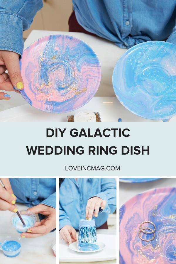 DIY Celestial Wedding Ring Dish