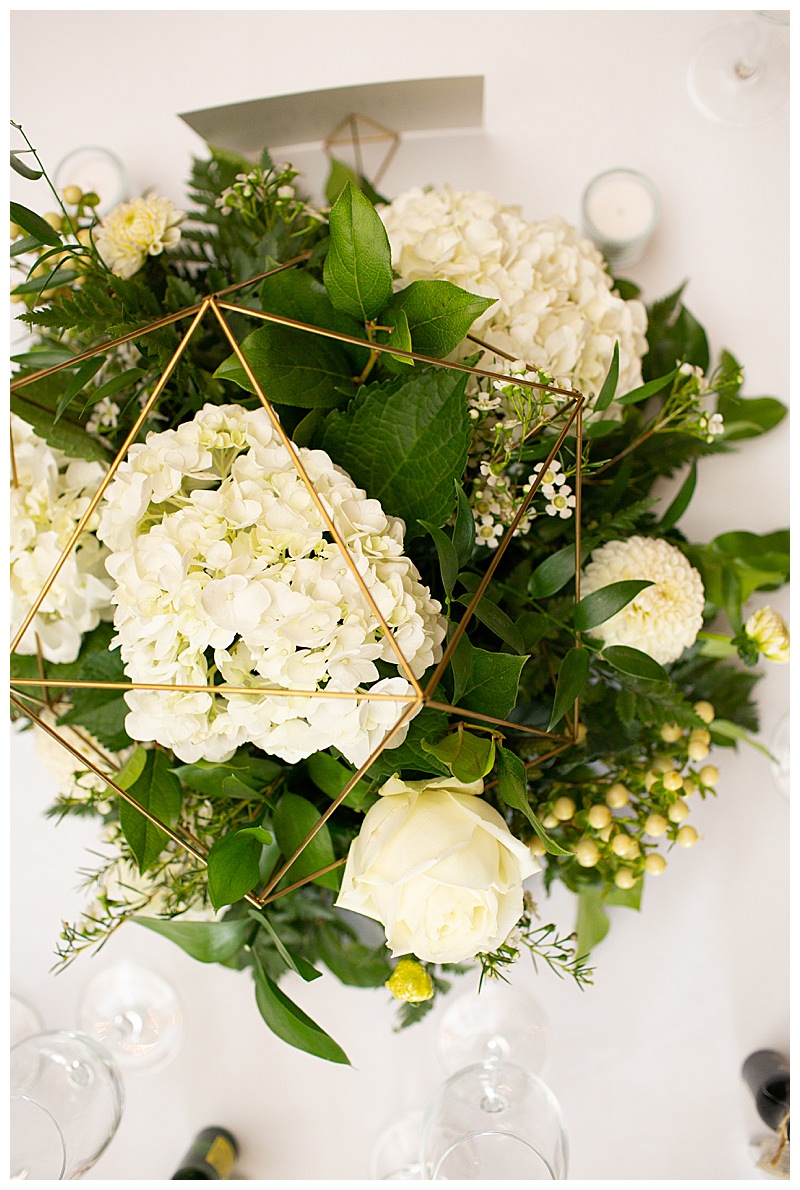 Geometric Wedding Centerpiece