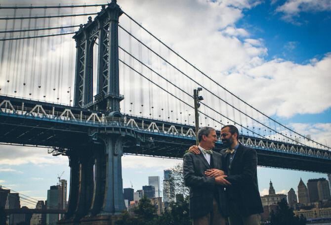 Manhattan Bridge Engagement Shoot