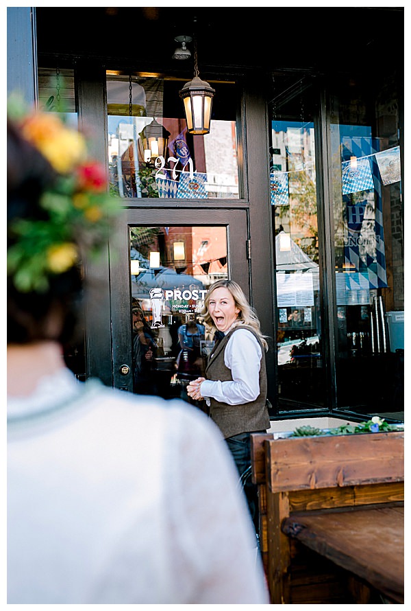 First Look Photography at a Bar