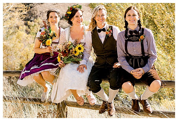 Oktoberfest-Themed Wedding Attire