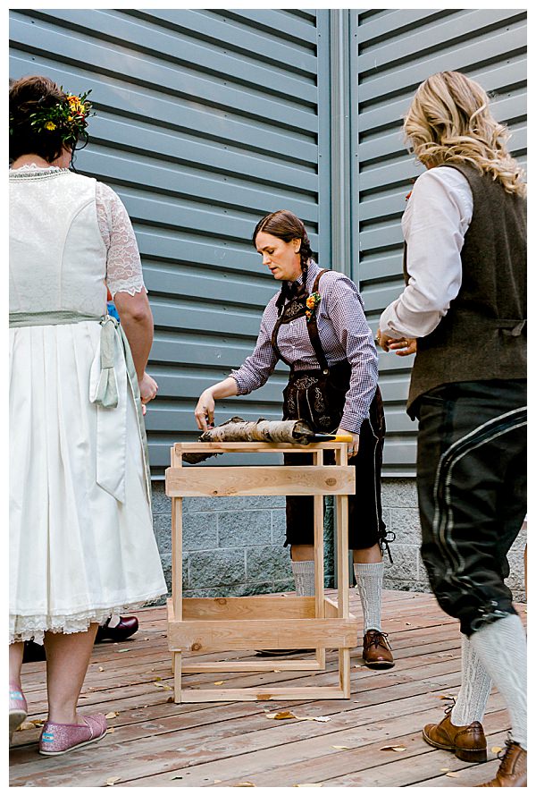 German Wedding Log Tradition