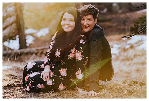 Nature Engagement Shoot at Golden Hour in Colorado