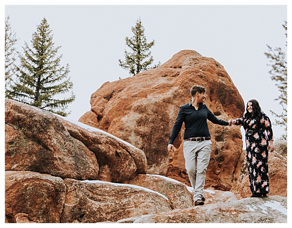 Nature Engagement Shoot at Golden Hour in Colorado