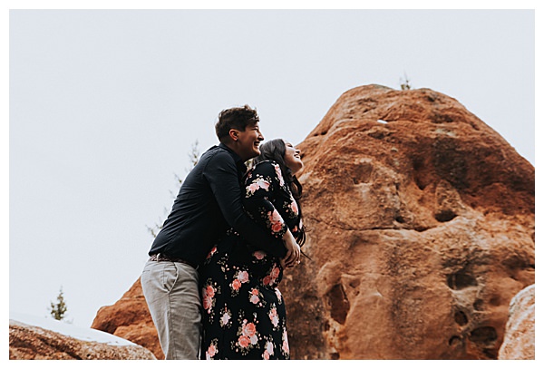 Nature Engagement Shoot at Golden Hour in Colorado