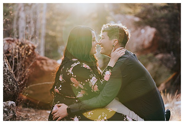 Nature Engagement Shoot at Golden Hour in Colorado