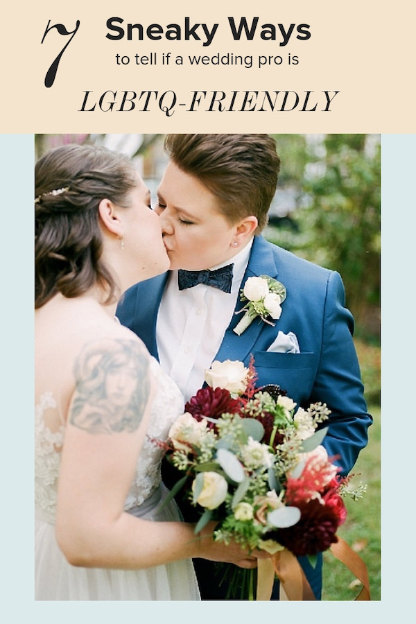 Ways to Tell If a Wedding Vendor Is LGBTQ-Friendly