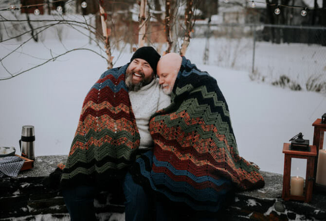 Snowy Engagement Session