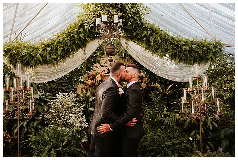 St. Louis Conservatory Greenhouse Gay Wedding