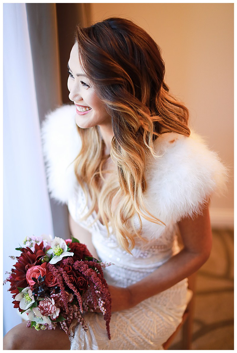 Made With Love Bridal Dress with Fur Shrug