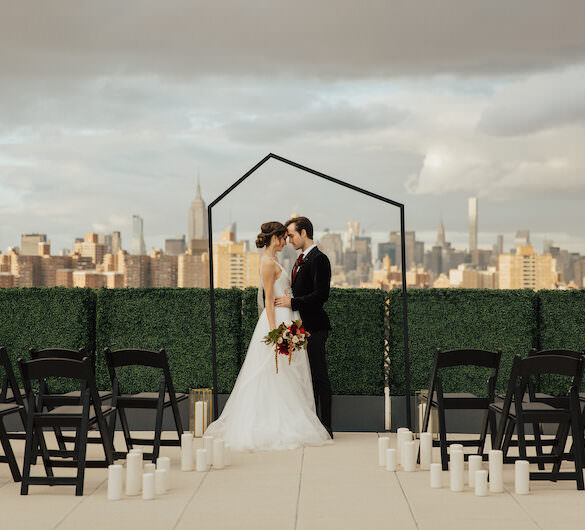 Brooklyn Rooftop Wedding Venue with Skyline View