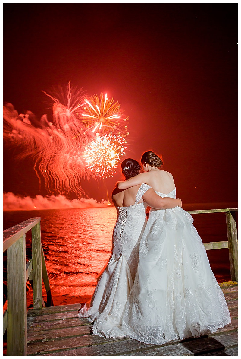 Fireworks Wedding Cape Cod