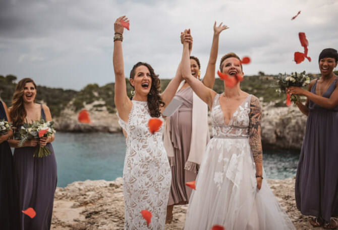 An Intimate Cliffside Destination Elopement in Beautiful Menorca Spain