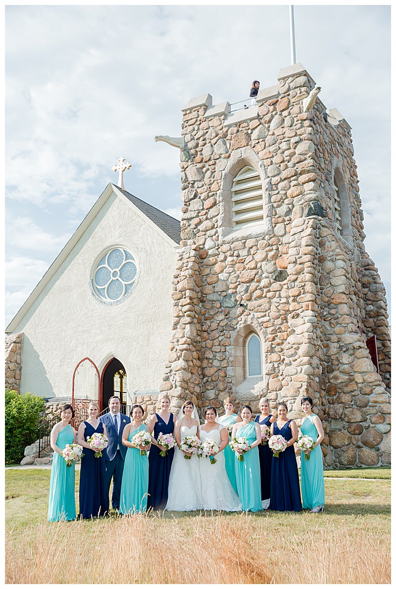 Navy and Teal Bridesmaids