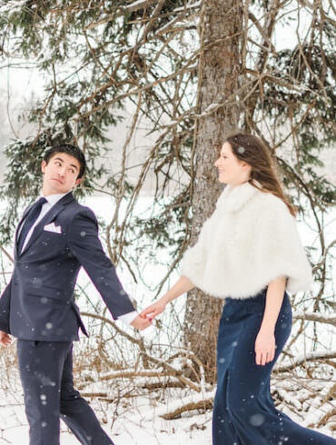 Snowy Engagement Shoot