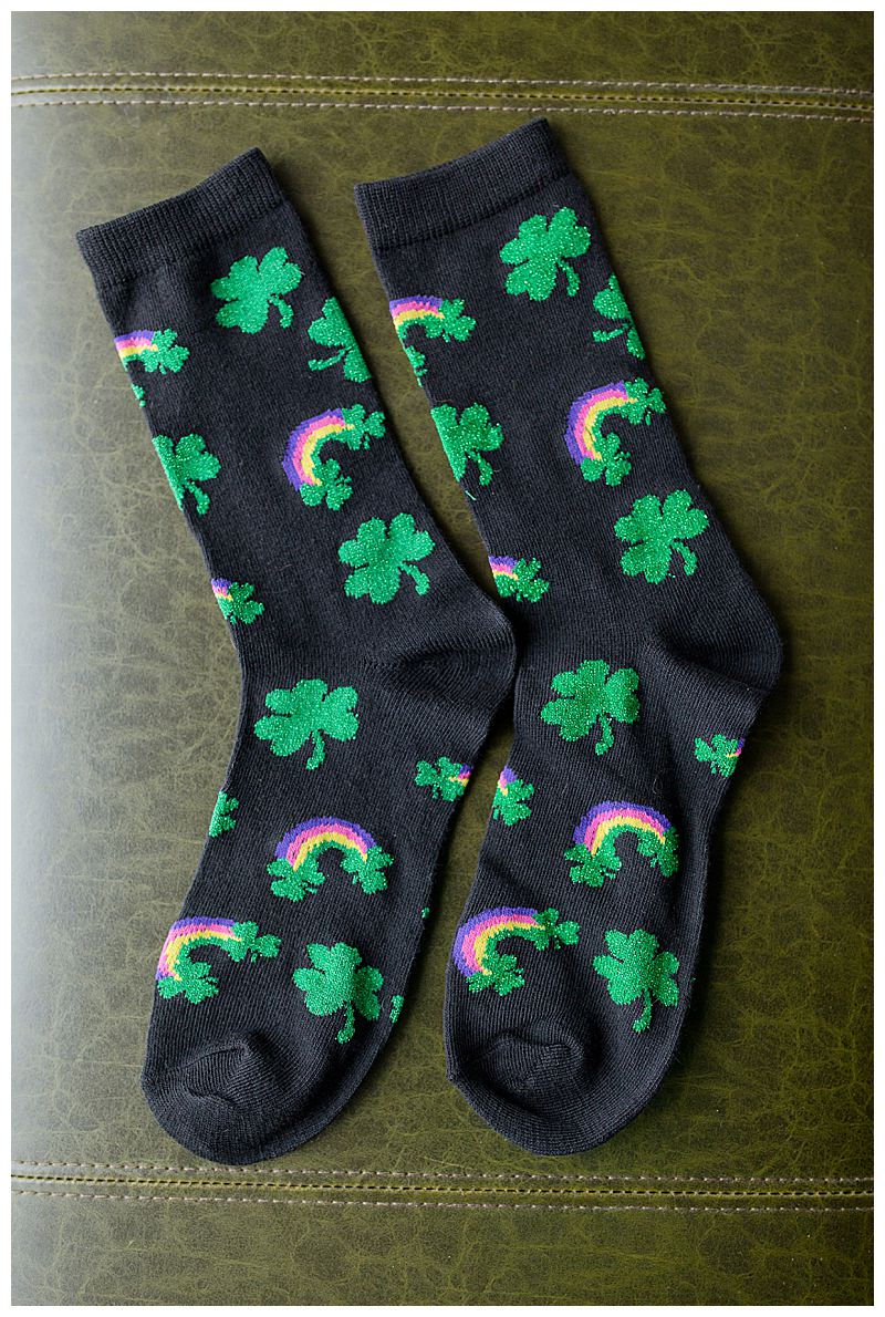 St. Patricks Day Wedding Socks