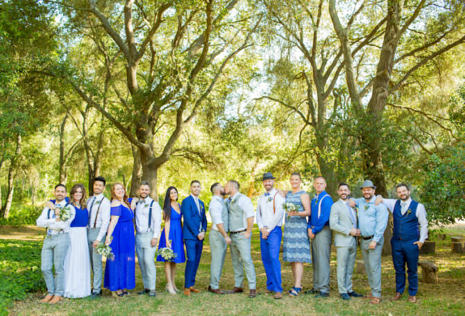 Traditional Jewish Wedding with a Carnival-Themed Reception