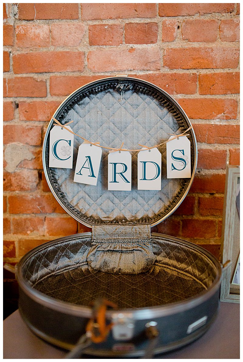 Vintage Luggage Wedding Card Box