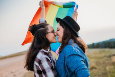 Wyoming Outdoor LGBTQ Engagement Shoot