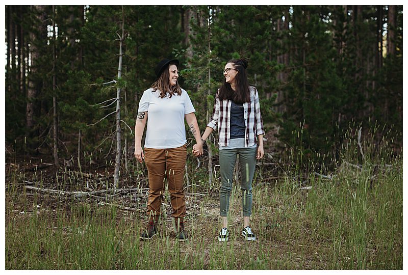 Wyoming Outdoor LGBTQ Engagement Shoot