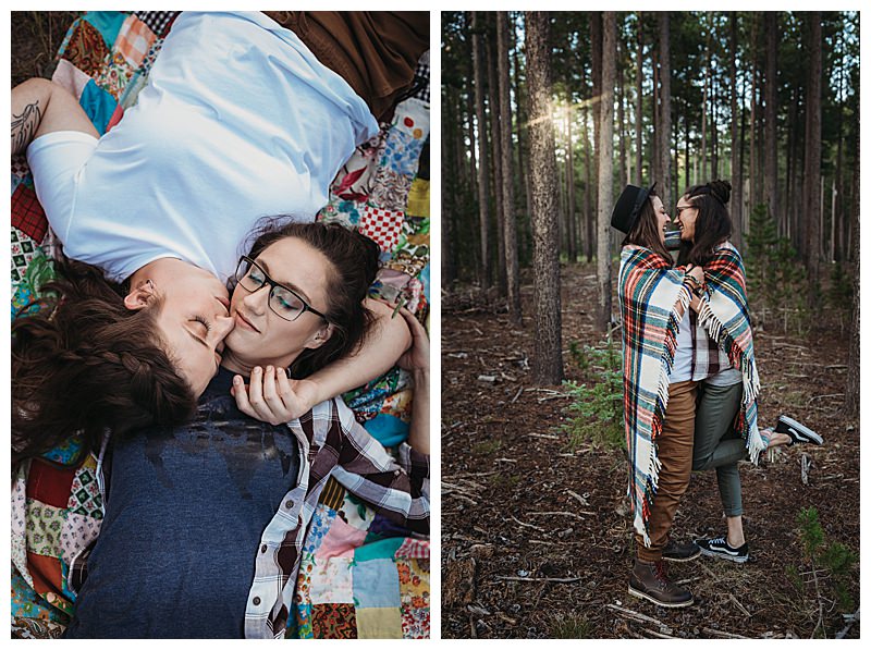 Wyoming Outdoor LGBTQ Engagement Shoot