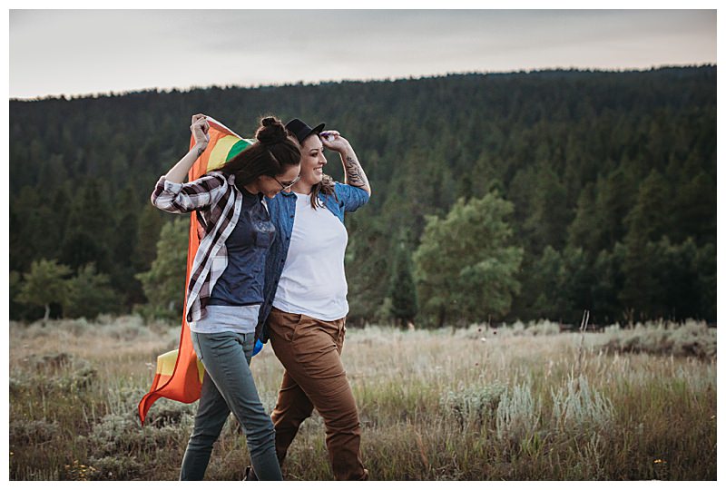 Wyoming Outdoor LGBTQ Engagement Shoot