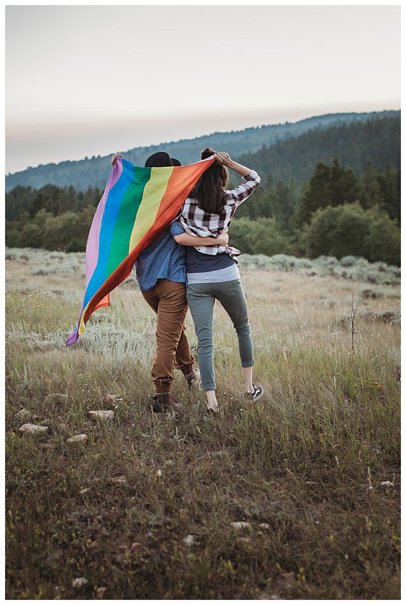 Wyoming Outdoor LGBTQ Engagement Shoot