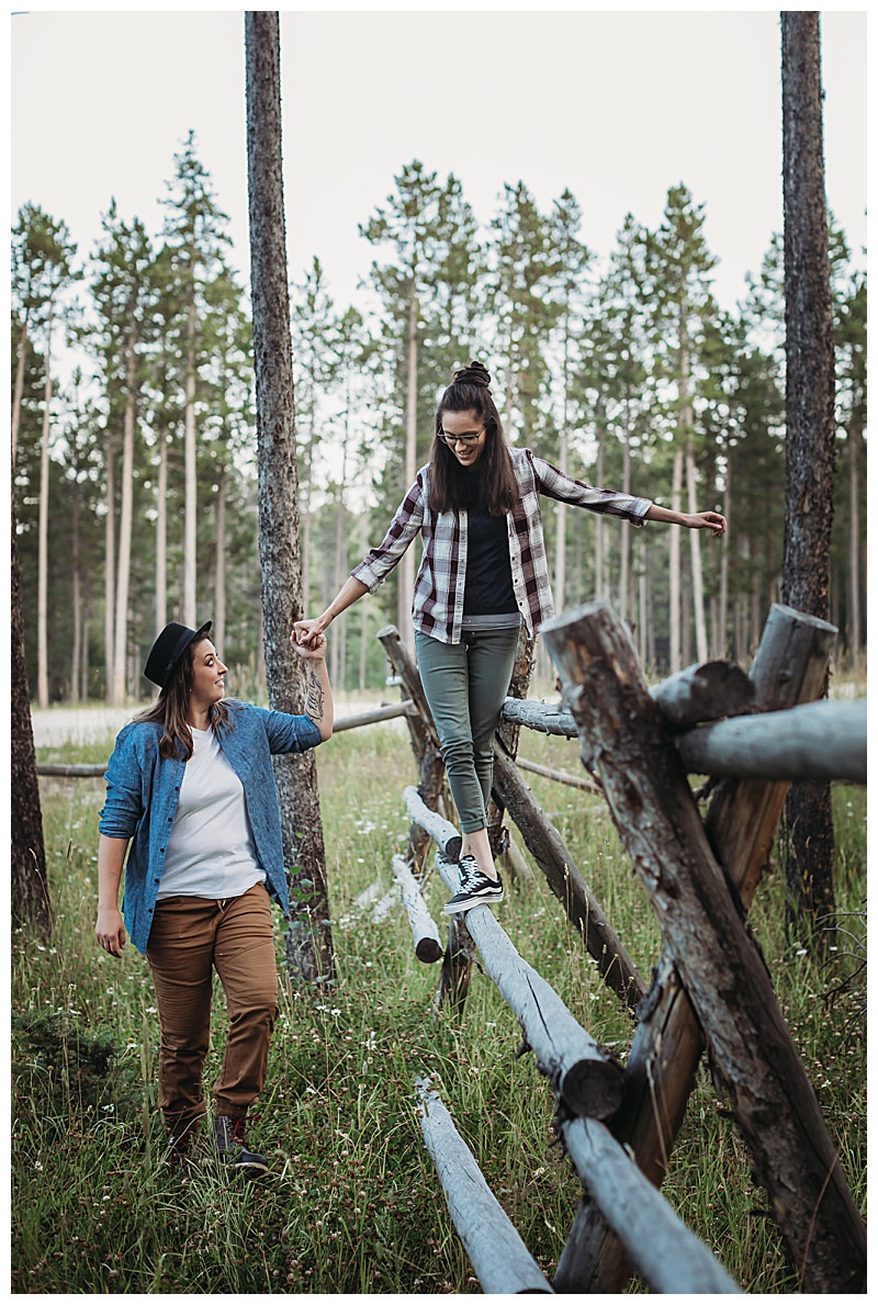 Wyoming Outdoor LGBTQ Engagement Shoot