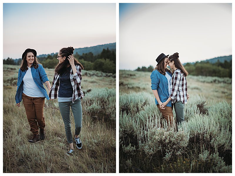 Wyoming Outdoor LGBTQ Engagement Shoot