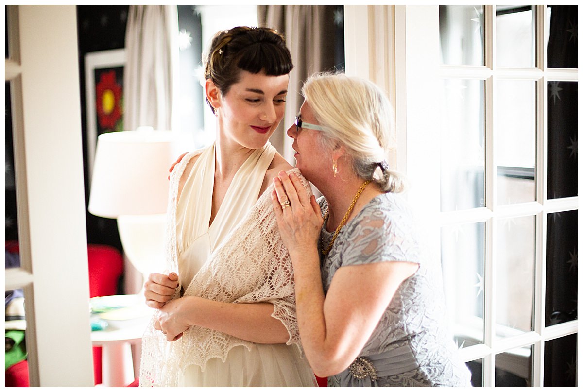 Bride and Her Mother Wedding Photography