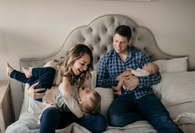 Family Session with Newborn